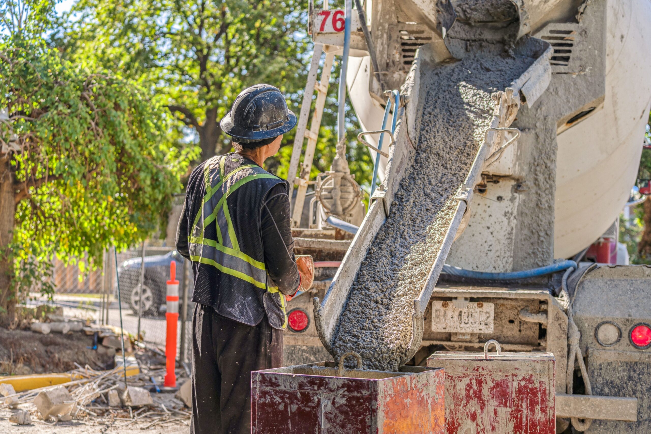 Roma restoration work on a project site